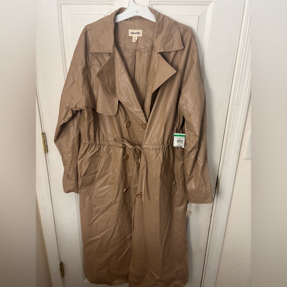 Casual Tan Women's Trench Coat